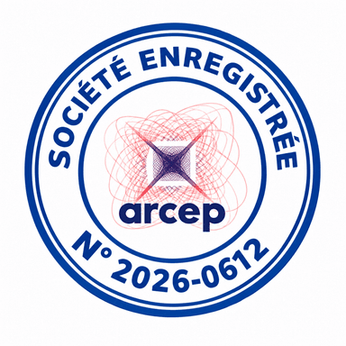 Société enregistrée auprès de l’Arcep, n° 2026-0612